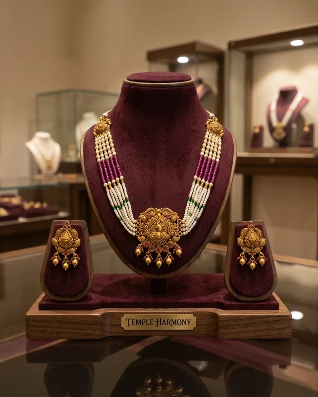 Temple Harmony Traditional Necklace Set